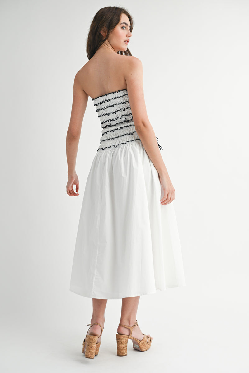 MARYAM TUBE TOP MIDI SKIRT SET