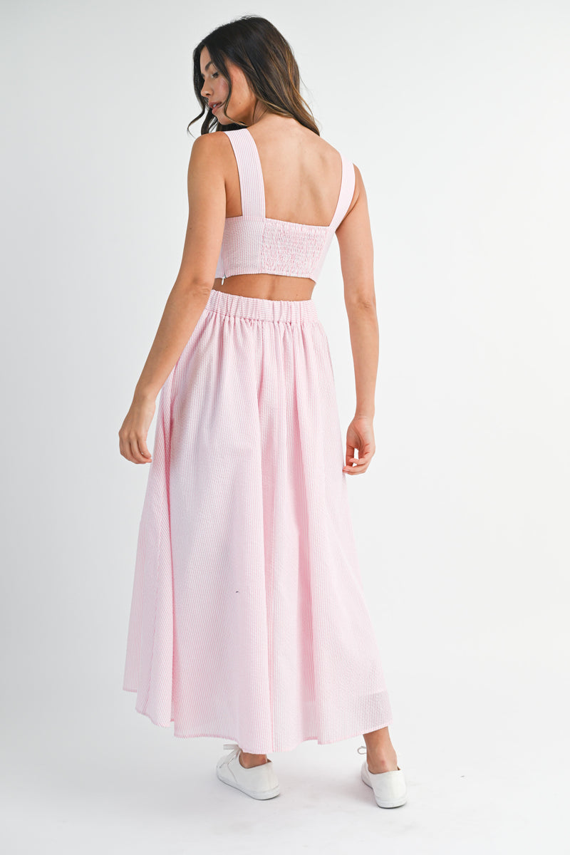 DANICA SLEEVELESS TOP AND MIDI SKIRT SET