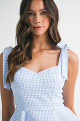 TARO PEPLUM TOP SKIRT SET