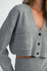RYDER KNIT CARDIGAN TOP SKIRT SET