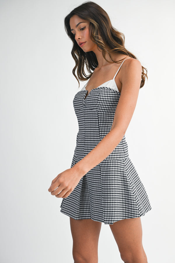 GEORGINA GINGHAM TOP SKIRT SET