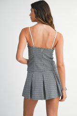 GEORGINA GINGHAM TOP SKIRT SET