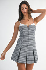 GEORGINA GINGHAM TOP SKIRT SET