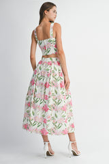 ELLA BUSTIER TOP PLEATED SKIRT SET