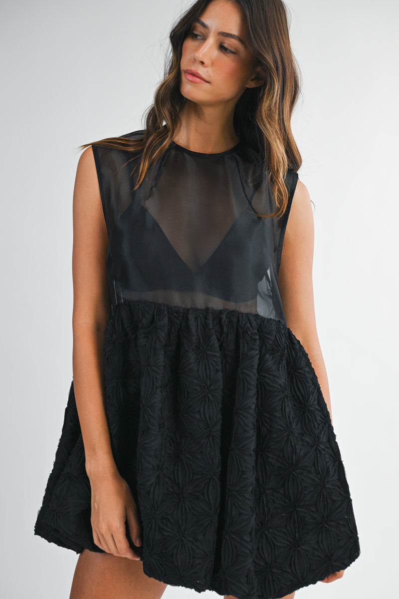 LEXI 3D FLORAL DRESS BRALETTE SET