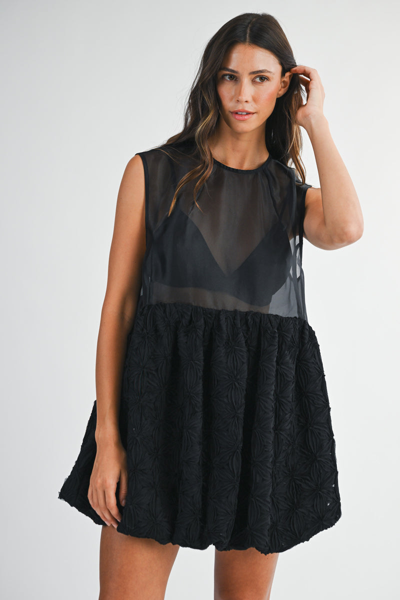 LEXI 3D FLORAL DRESS BRALETTE SET