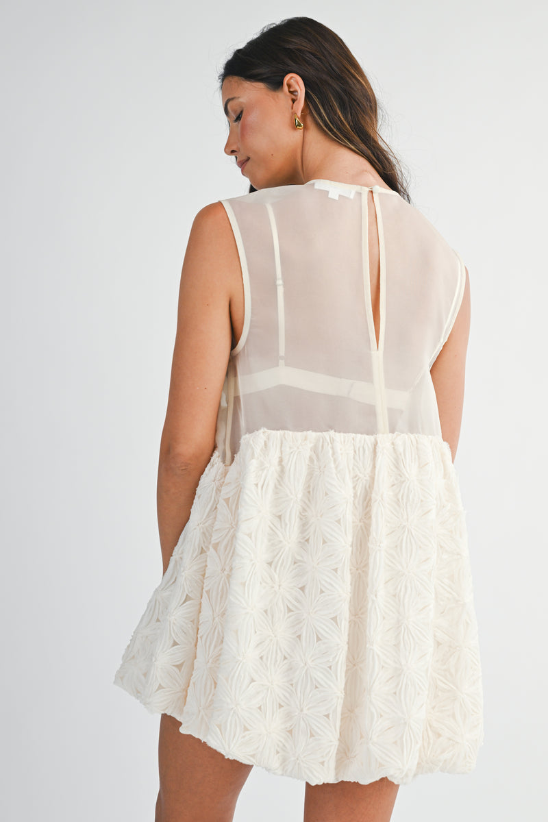 LEXI 3D FLORAL DRESS BRALETTE SET