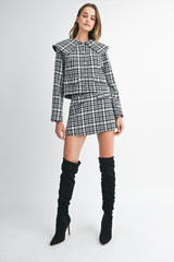 SAMANTHA JACKET MINI SKIRT SET