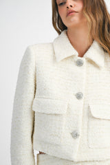 ARIANA TWEED JACKET AND MINI SKIRT SET