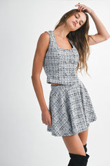 RENNIA FRONT FLAP TOP SKIRT SET