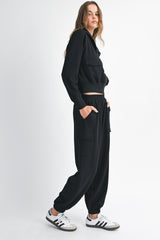 KARTER ZIP UP SWEATSHIRTS AND CARGO PANTS