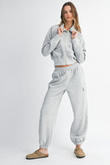 KARTER ZIP UP SWEATSHIRTS AND CARGO PANTS