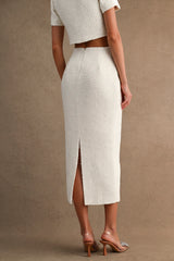 GWEN JEWEL TRIM TWEED JACKET AND MIDI SKIRT SET