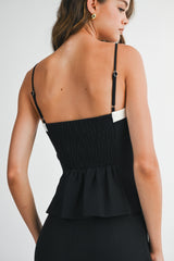 RORY BUTTON DOWN CAMI AND WIDE LEG PANTS SET