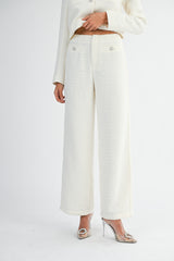 AVALYNN CROP TWED JACKET PANTS SET