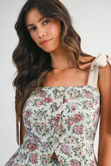 IRIS TAPESTRY JACQUARD TOP AND MIDI SKIRT SET