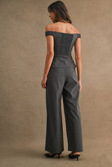 CLAIRE OFF SHOULDER TOP AND PANTS SET