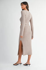 ARLENE ASYMMETRICAL KNIT TOP SKIRT SET