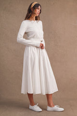 MELINA BUTTON UP FRONT CARDIGAN TOP AND SKIRT SET