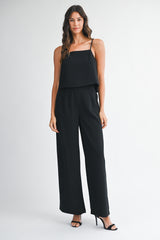 TATIANA STRAP SHOULDER TOP AND PANTS SET