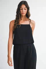 TATIANA STRAP SHOULDER TOP AND PANTS SET