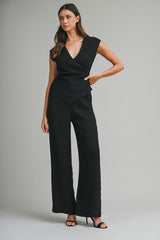 ROMINA ASYMMETRICAL HEM KNIT TOP AND PANTS SET