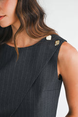 GALA SLEEVELESS WRAP TOP AND PANTS SET