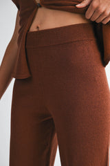 CORISANDE STRAPLESS KNIT TOP PANTS SET