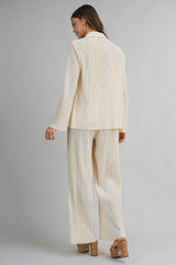 KAZHA PLEATED SHIRTS AND LONG PANTS SET