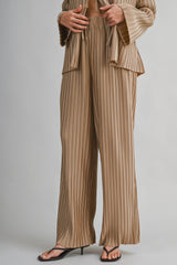 KAZHA PLEATED SHIRTS AND LONG PANTS SET