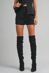 LINA SQUARE NECK SLEVELESS TOP WITH SHORTS