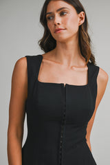 LINA SQUARE NECK SLEVELESS TOP WITH SHORTS