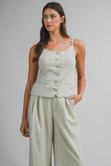 WREN STRAP VEST AND PANTS SET