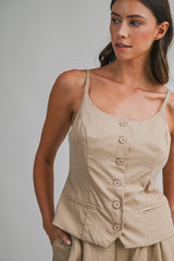 WREN STRAP VEST AND PANTS SET