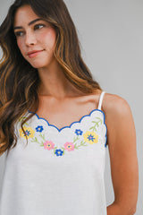 MAKENZIE EMBROIDERED TOP AND SHORTS SET