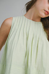AMELINE PLEATED TOP AND SHORTS SET