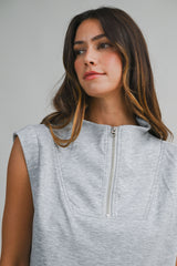 HARLEN HALF ZIP UP TANK OP AND SHORTS SET