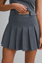 AVELINE HALTER NECK TOP AND SKORT SET