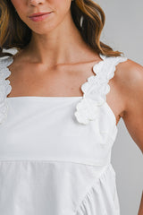 SIA TRIM SHOULDER DETAIL TOP AND SHORTS SET