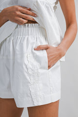 SIA TRIM SHOULDER DETAIL TOP AND SHORTS SET