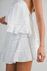 EMBERLY HALTER NECK TOP AND MINI SKIRT SET