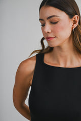 EVELYNN KNITTED SQUARE NECK TOP AND SHORTS SET