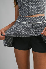 LUELLA EMBROIDERED EYELET TOP AND SKORT SET