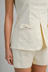 JOYCE COTTON SLEEVELESS TOP AND SHORTS SET