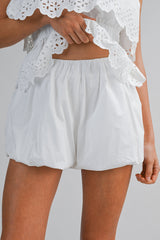 KORA EYELET TUBE TOP AND BUBBLE SHORTS SET