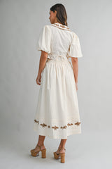 FAWN FLORAL EMBROIDERED TOP & SKIRT SET