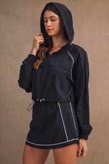 ANYA WINDBREAKER JACKET AND SKORT SET
