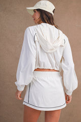 ANYA WINDBREAKER JACKET AND SKORT SET