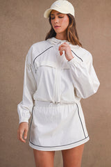 ANYA WINDBREAKER JACKET AND SKORT SET