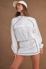 ANYA WINDBREAKER JACKET AND SKORT SET